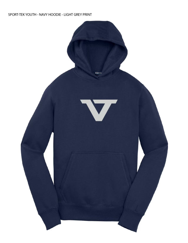 [teket] / ☆ 25SS Symbol Hoodie / Navy Sport-Tek Youth Navy Hoodie - Light Grey VT – Five Tool Shop
