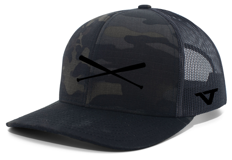 Black Camo 'Bats' Snapback - BLK