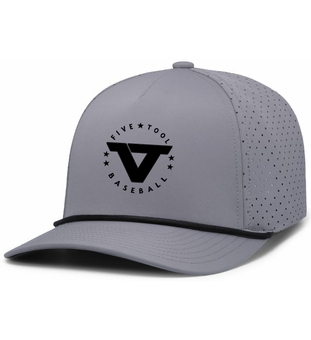 Graphite 'Skeleton' Weekender Perforated Snapback Cap - BLK