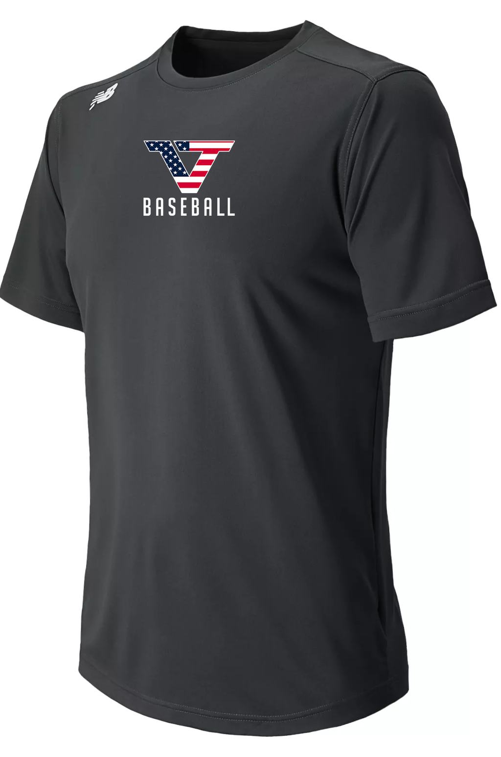 Dark Heather New Balance 'Pro Style' Short Sleeve Tech T-Shirt - USA