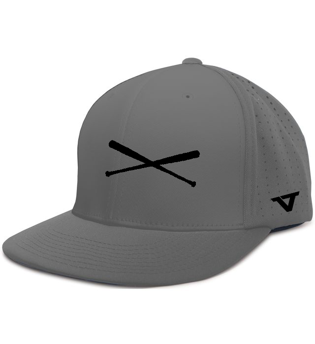 Graphite 'Bats' Perforated F3 Performance Flexfit® Cap - BLK